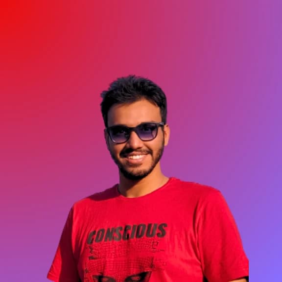Abbas Anandwala, freelance full-stack developer, at his desk